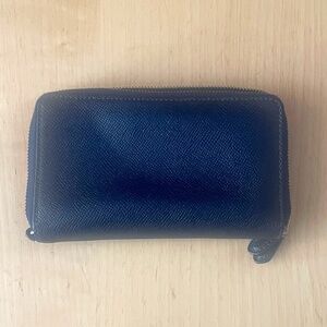 Coach Navy Blue Double sided Wallet